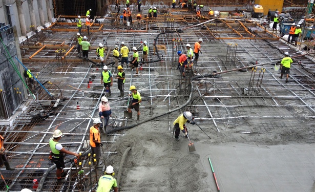 THE QUAY BREAKING OUT OF GROUND