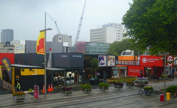 Christchurch NZ, Container Mall 