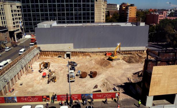 The Quay in Construction
